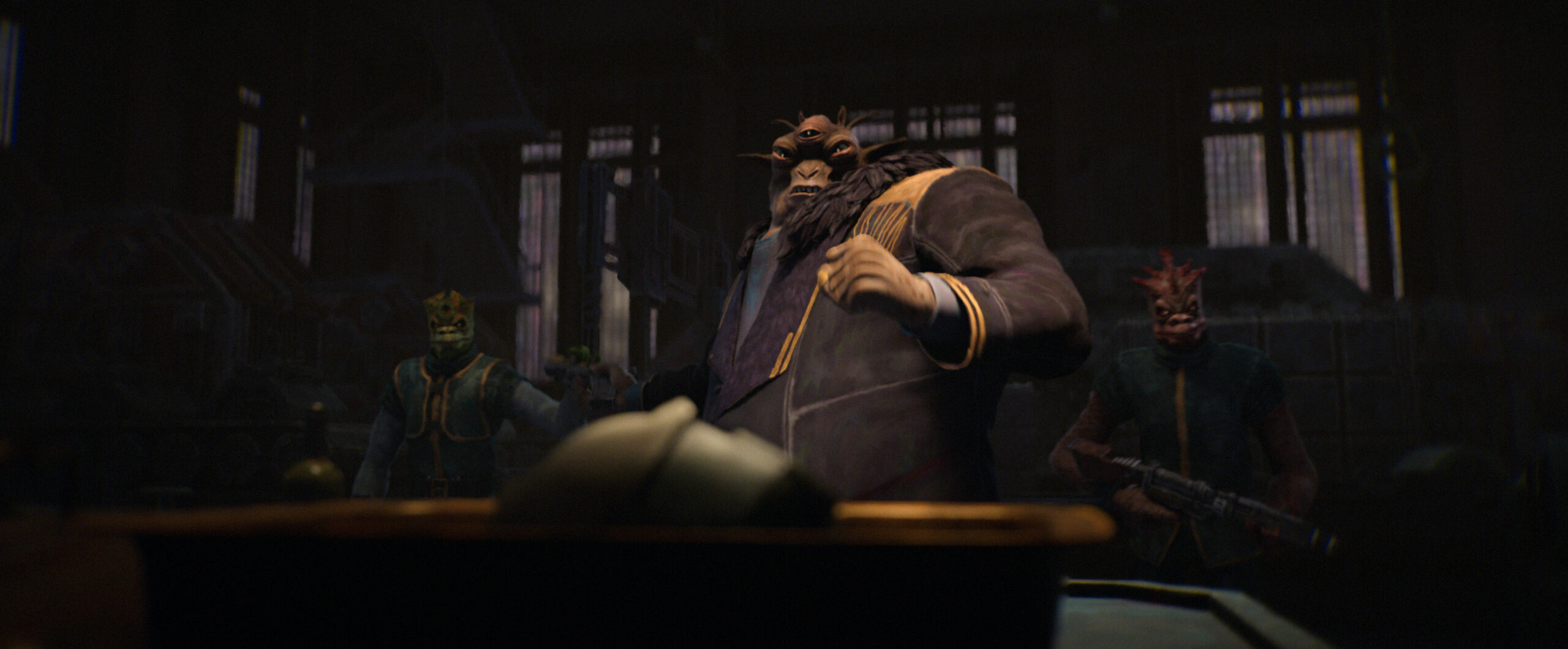 A scene still from Lucasfilm's STAR WARS: MAUL - SHADOW LORD, exclusively on Disney+. Photo courtesy of Lucasfilm Ltd. © 2026 Lucasfilm Ltd. All Rights Reserved.